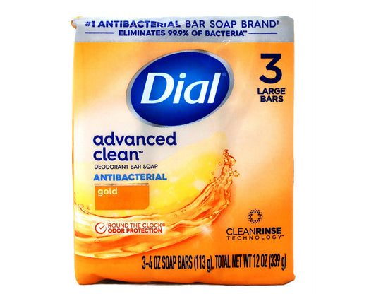 Dial 12402 4 oz. Gold Dial Antibacterial Soap Bars, 3 Pack