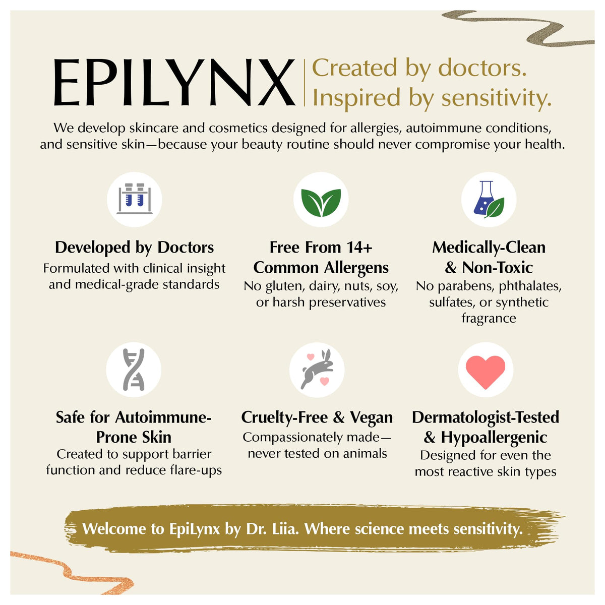 EPILYNX All Day Waterproof Liquid Eyeliner, Dark Purple 2mL