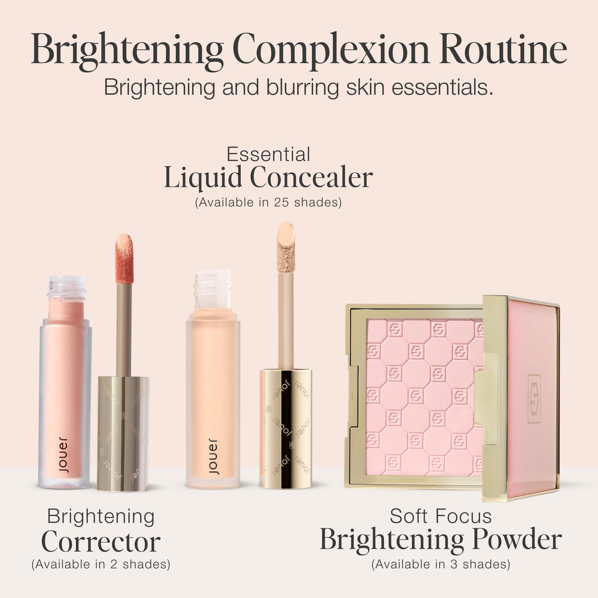 Jouer Soft Focus Brightening Powder, Pink Bright - Fair to Light Skin Tones | Lightweight Brightening Powder to Lift and Revive Skin, Face Makeup Foundation or Concealer