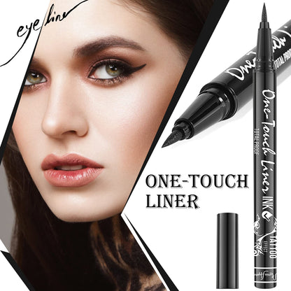 Triple Pack of Vegan-Approved Hypoallergenic Liquid Eyeliner Pens, Tattoo Effect, Quick Dry, Waterproof, Smudgeproof, Long-lasting & Felt Tip Eyeliner pen: Precision Beauty for Women (Classic Black)