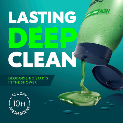 Degree All Day Fresh Body Wash Fresh Energy Deep Cleansing 20 FO