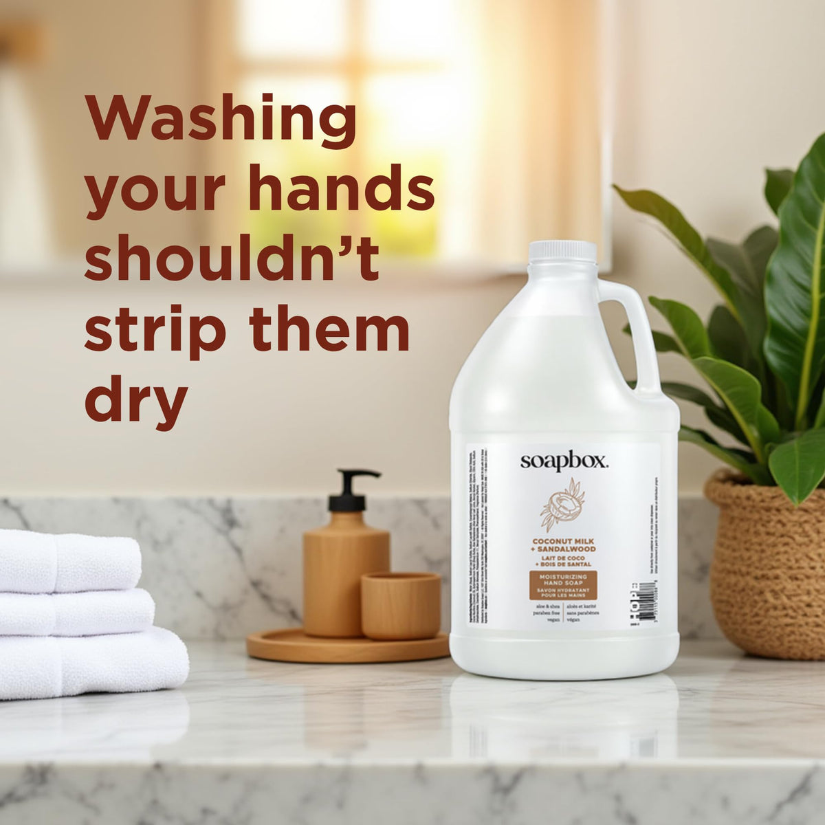 Soapbox Coconut Milk & Sandalwood Liquid Hand Soap Refill - 1 Gallon