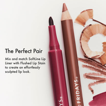 Summer Fridays Flushed Lip Stain Liner, 12hr Wear & Transfer-Proof, Mocha