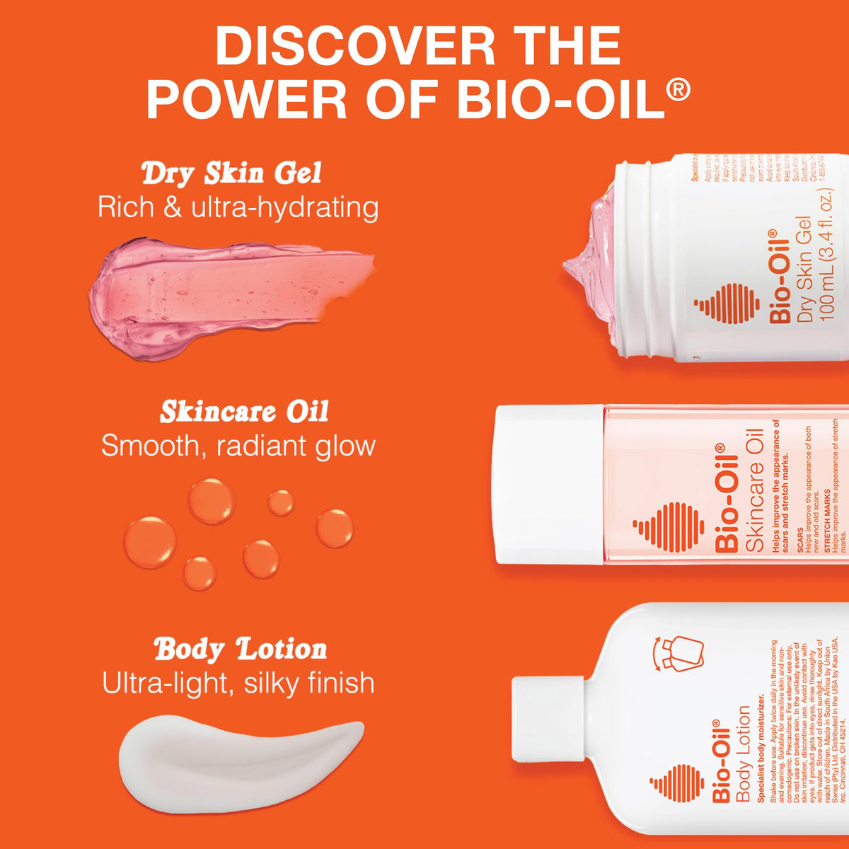 Bio-Oil Dry Skin Gel Moisturizer, Vitamin B3, Face & Body, 6.7 fl oz