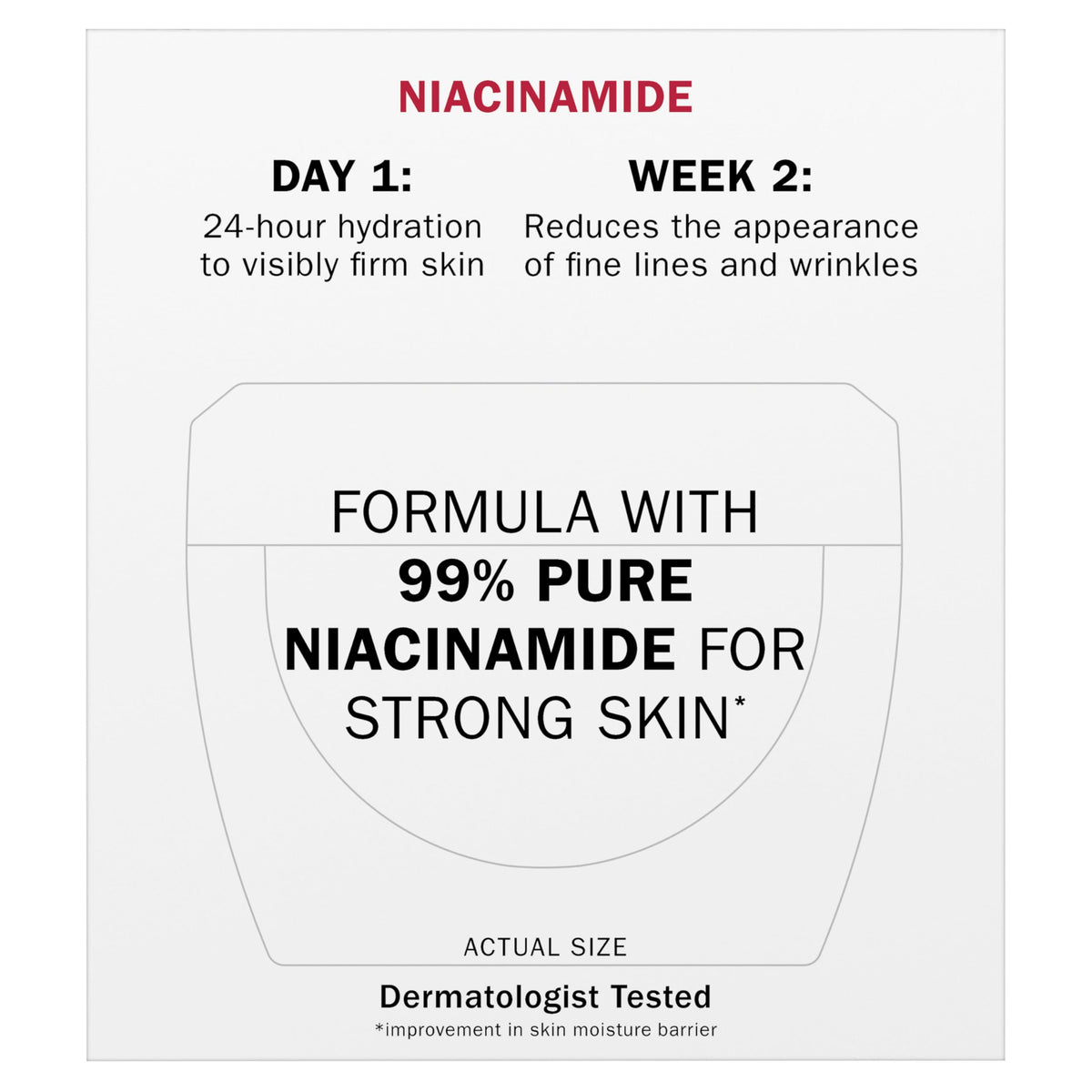 Olay Niacinamide Face Moisturizer, Firming Cream for Women, Non-Greasy - Anti-Wrinkle, Anti-Aging, Hydrating, Renewing, Stronger Skin Barrier, Smooths - Peptides, 1.7 Oz