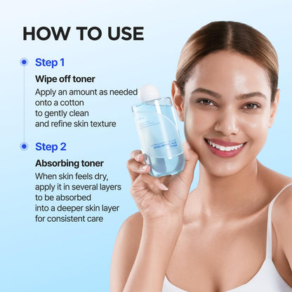 ISNTREE Ultra-Low Molecular Hyaluronic Acid Toner | Korean Hydrating Toner with Hyaluronic Acid | Quick-Absorbing Facial Toner for Deep Hydration, Fragrance-Free, 10.14 fl oz