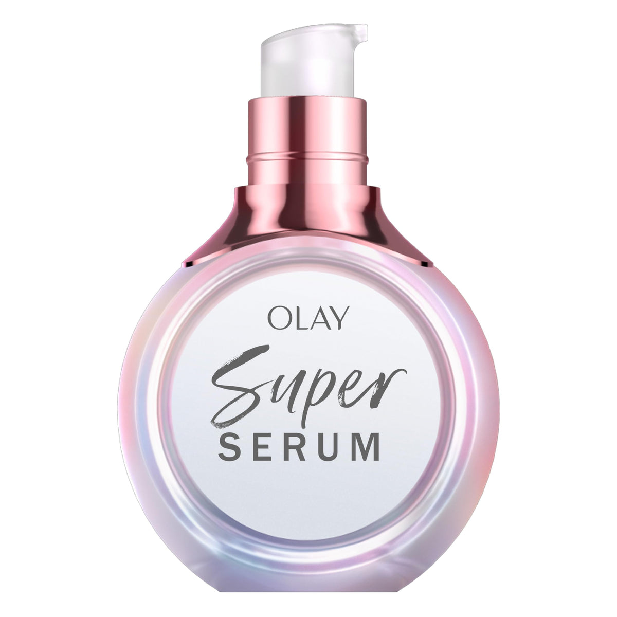 Olay Super Serum Trial Size - Niacinamide, Vitamin C & E, Collagen Peptide, AHA - 5-in-1 Skin Care Benefits - Healthy Glow, Brightening, Hydrating, Smoothing, Firming, Evens Tone, Anti-Aging, 0.4 Oz
