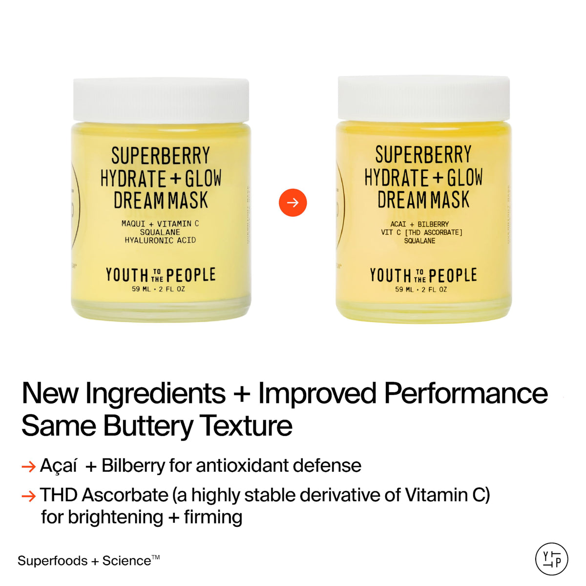 Youth To The People Superberry Dream Mask Moisturizer - Full Size (2 oz)