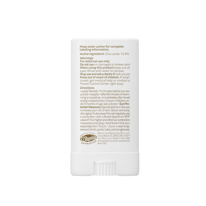 Sun Bum Mineral SPF 50 Face Stick Sunscreen - Travel Size, 0.45 oz