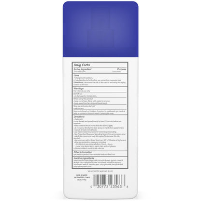 Native Mineral Sunscreen Spray SPF 30, Unscented, with 100% Mineral Zinc Oxide for Face & Body, Hawaii Compliant, Vegan, No White Cast - 7 oz