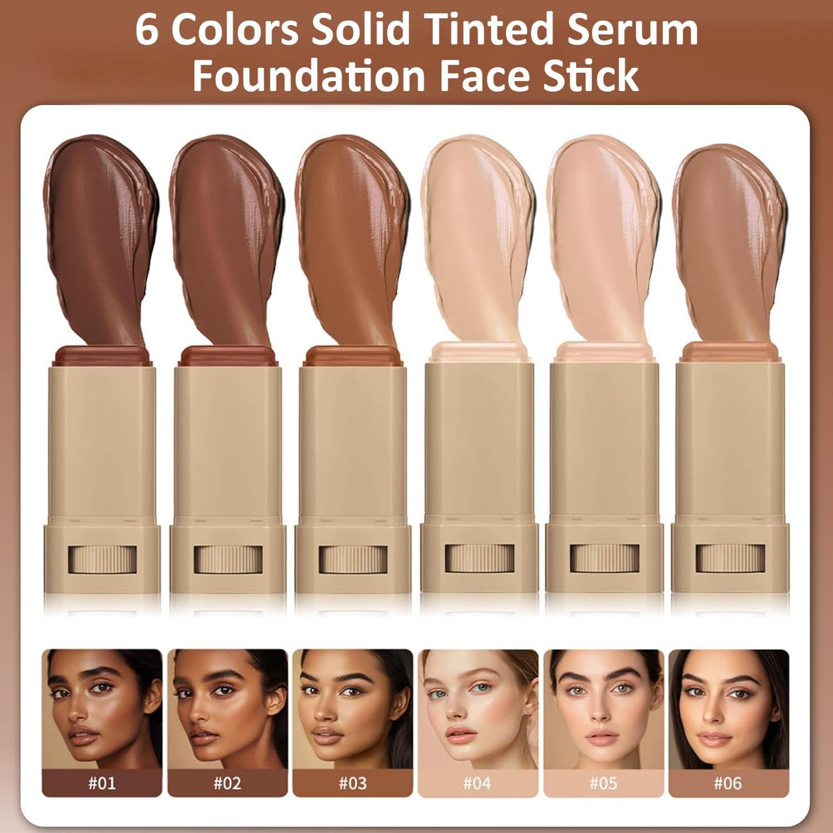 Beauty Balm Serum Boosted Skin Tint, Foundation Stick, Concealer Stick #03