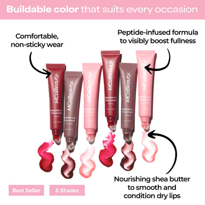 MCoBeauty Peptide Lip Treatment - Vanilla Brulee Plumping Lip Gloss Balm