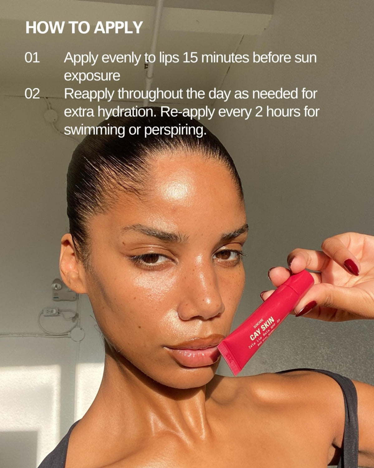 Cay Skin Isle Lip Balm SPF 30 – High Shine, Hydrating + Sheer Lip Gloss in Vanilla Brown Sugar Flavor – Formulated with Natural Ingredients for All Skin Tones – Clear, 0.35 oz