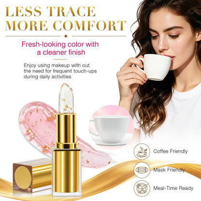 PDAM Kivora pH Color Changing Lipstick, Long Lasting Moisturizing Kivora Signature Lipstick with Transfer‑Proof Finish, Skin‑Adaptive Color, Ideal Holiday Gift (2‑Pack)