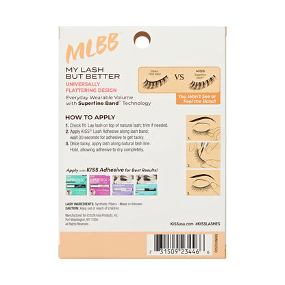Kiss My Lash But Better, False Eyelashes, 'Still Touch', 7mm-15mm, Includes 4 Pairs Strip Lashes, Easy to Apply, Reusable Lash Clusters