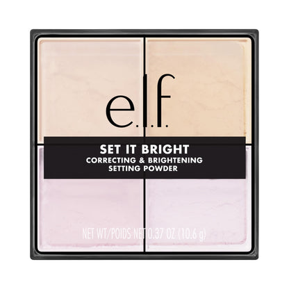 e.l.f. Set it Bright Powder Quad, Light-Medium