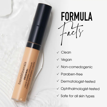 bareMinerals Original Liquid Mineral Concealer, Fair 1W, 0.20 oz
