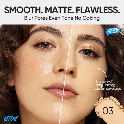 SKINTIFIC Ultra Cover Powder Foundation For Oily Skin 03 Petal