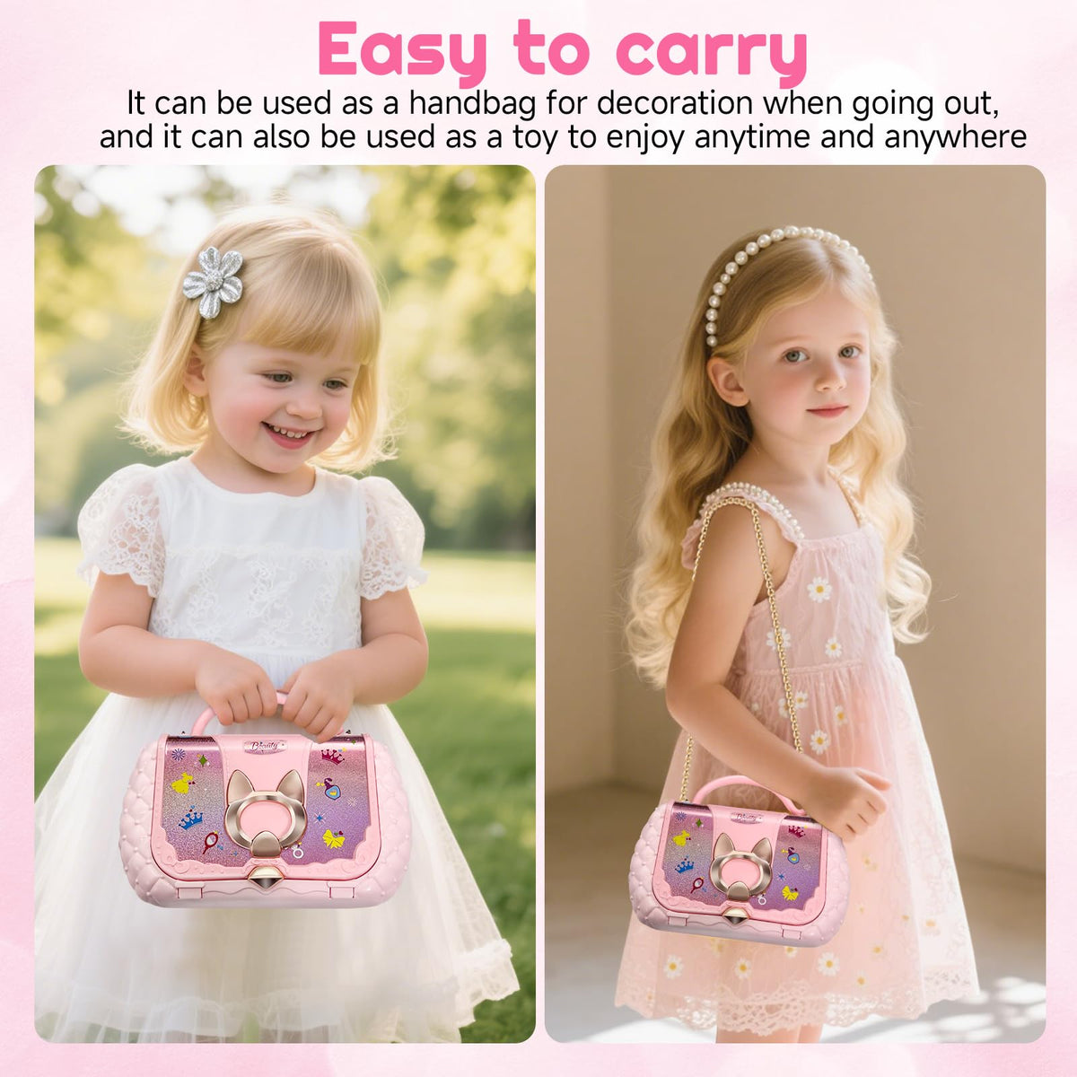 Kids Makeup Kit for Girl, Real Washable Kids Makeup Sets for Girls 5-8