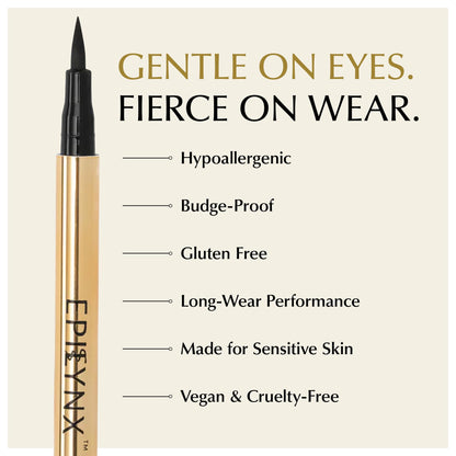 EPILYNX All Day Waterproof Liquid Eyeliner, Dark Purple 2mL