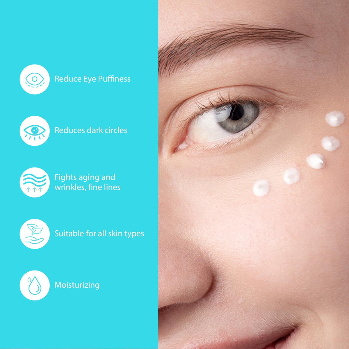 Seacall Retinol Eye Cream with Hyaluronic Acid & Caffeine, 15ml