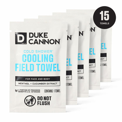 Duke Cannon Cold Shower Cooling Field Towels - 15 Towels
