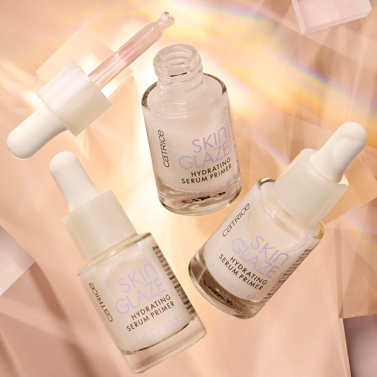 Catrice Skin Glaze Hydrating Serum Primer, Glass Skin, Non-Greasy & Dewy