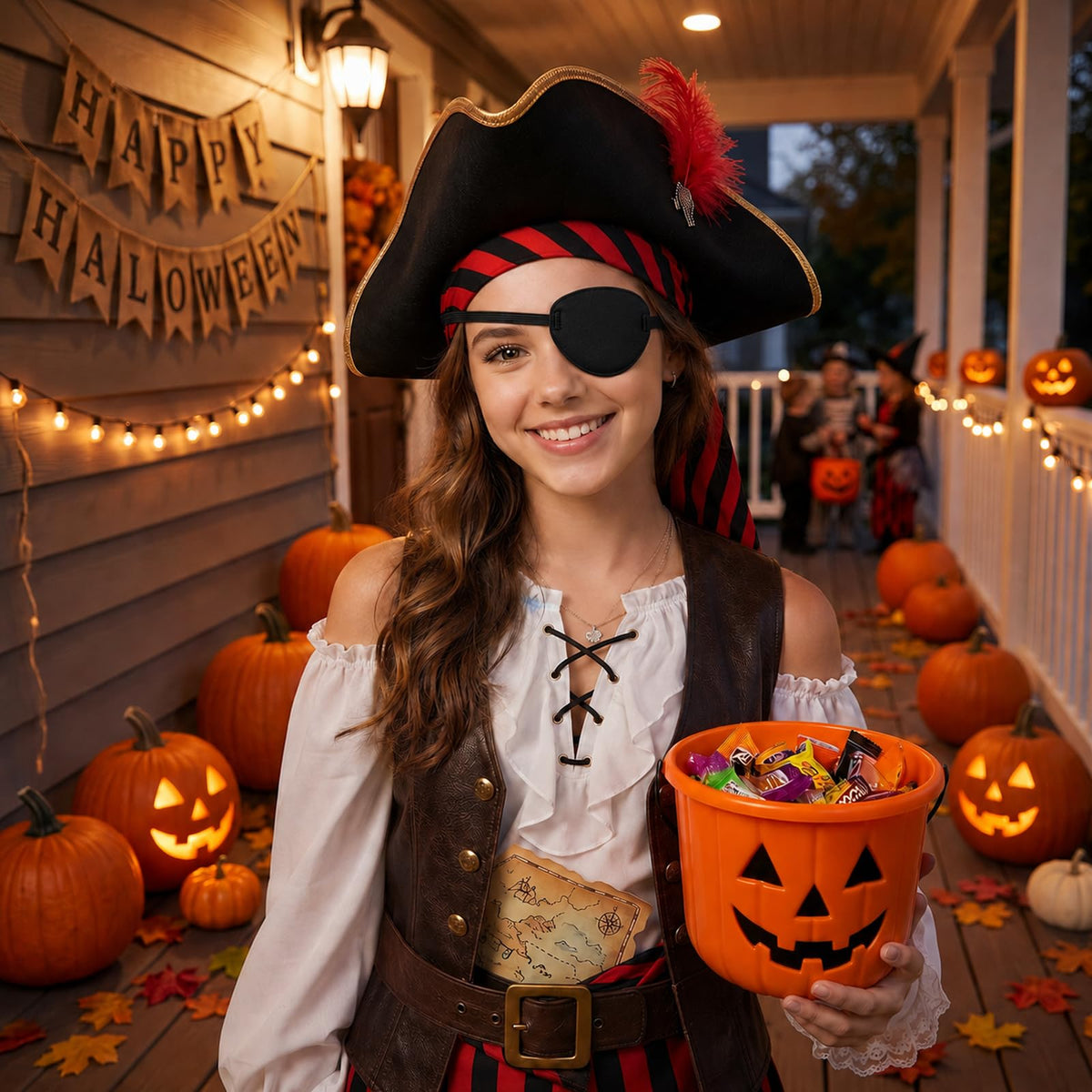 Oarkive Eye Patch for Adults – Soft Black Eyepatch for Pirate Costume, Cosplay, Halloween, Adjustable Eye Patches for Dress Up