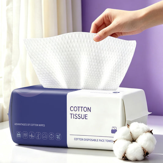 ZPCO 100 Count Face Towels Disposable, Clean Towels (1 Pack)