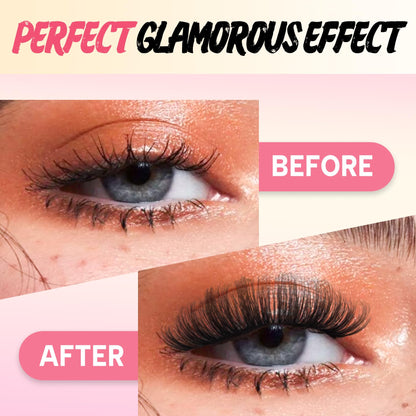 Ahrikiss Lashes Russian Strip Lashes Fluffy False Eyelashes D Curl (D03)