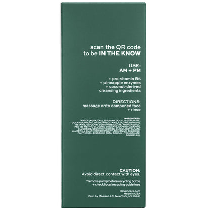 ITK Skincare 2-in-1 Milk-To-Foam Gentle Cleanser - Effective Face Wash + Makeup Remover with Vitamin B5, Pineapple + Coconut Enzymes for Radiant Skin - Cleanse, Remove Excess Makeup + Moisturize Skin