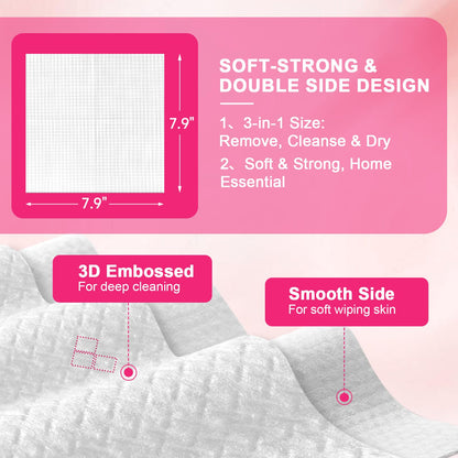FACEMADE 120 Count Face Towels Disposable