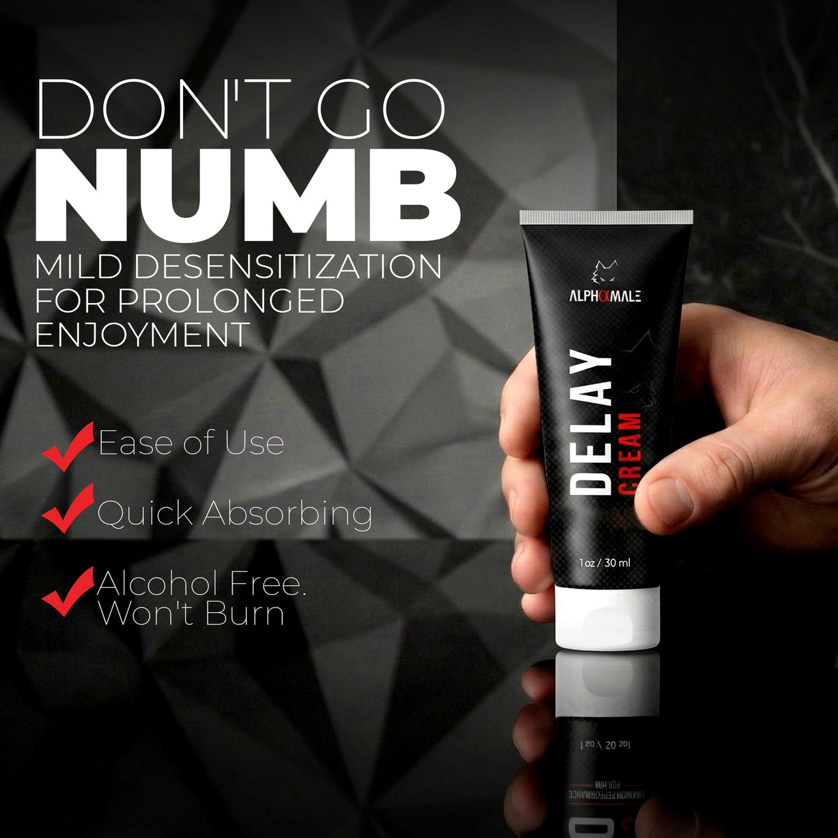 Premium Delay Cream - Last Longer in Bed for Men - Desensitizing Creme