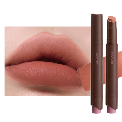 Joocyee Velvet Rouge Matte Lipstick Pencil Lightweight Red Brown