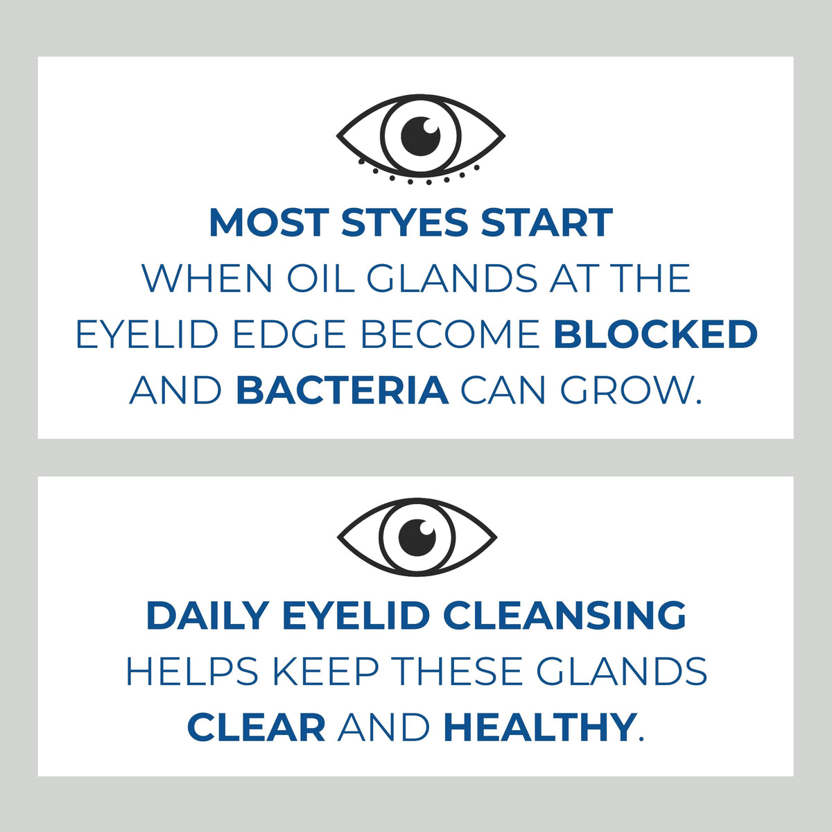 NOVEHA 60Pcs Stye Relief Eyelid & Lash Wipes with Tea Tree Oil, Hyaluronic Acid, Aloe Vera, Chamomile & Green Tea; Gently Soothes, Hydrates & Refreshes for Dry, Itch & Blepharitis; Hypoallergenic