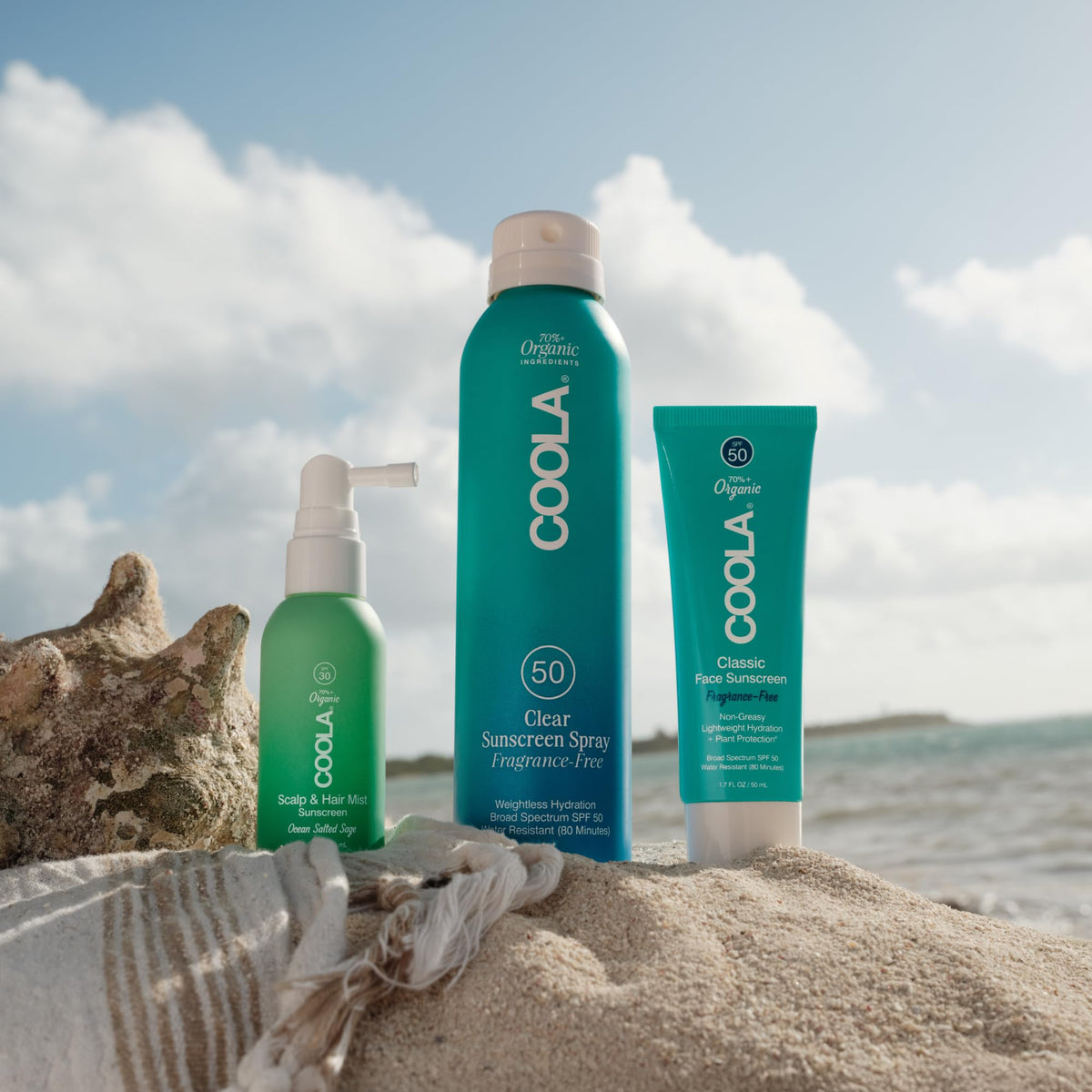 COOLA Scalp and Hair Spray Sunscreen SPF 30 Mist, 2 fl oz