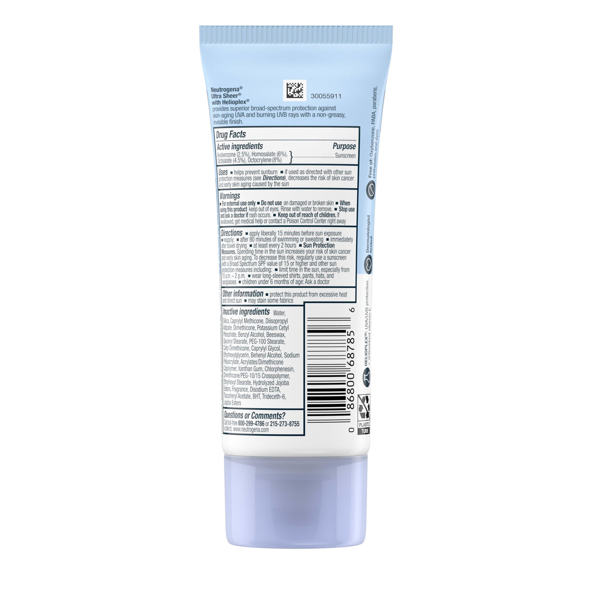 Neutrogena Ultra Sheer Dry Touch Sunscreen Lotion SPF 30, 3 fl. oz