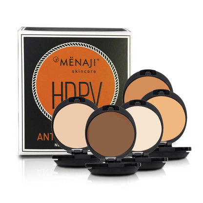 MËNAJI Anti-Shine Powder (HDPV) - Anti-Shine Face Make-Up for Men - Natural Looking Makeup - Mens Cosmetics - Medium