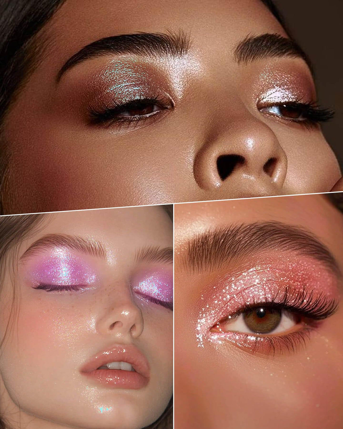 Fillwie Chameleon Duochrome Eyeshadow, Plum Mauve with Blue-Green Shift
