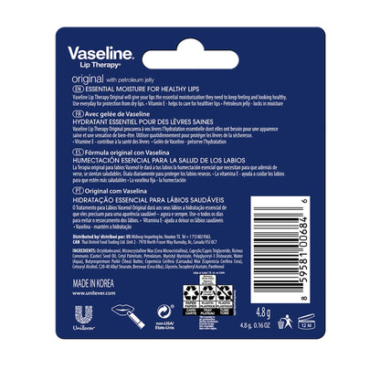 Vaseline Lip Therapy original with petroleum jelly 4.8g