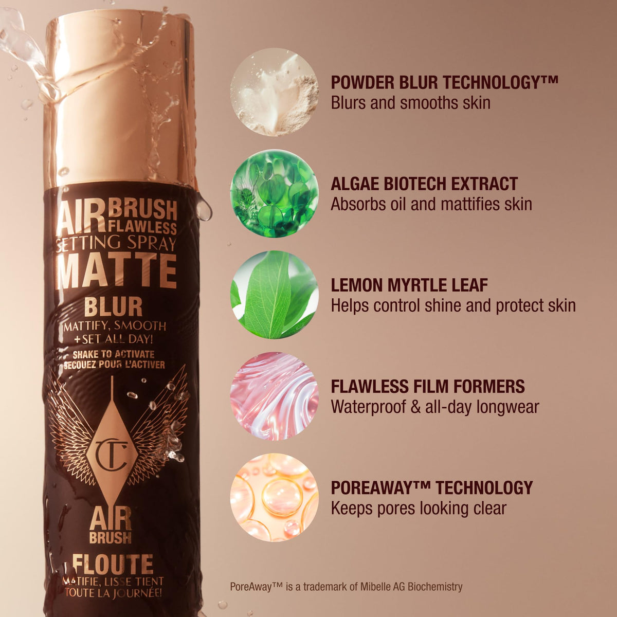 Charlotte Tilbury Airbrush Flawless Matte Setting Spray – Waterproof