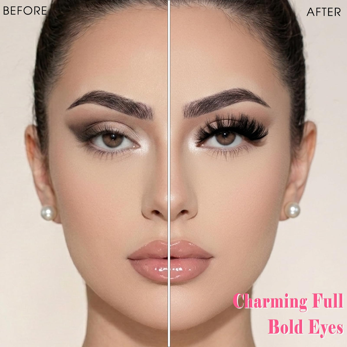 FARRED False Lashes Wispy Natural Strip Eyelashes 14mm Cat Eye Mink Lash Strips Full Volume Fake Cateye Eyelash Pack Natural Look 10 Pairs Short Thick Fluffy Pestañas Postizas for Women