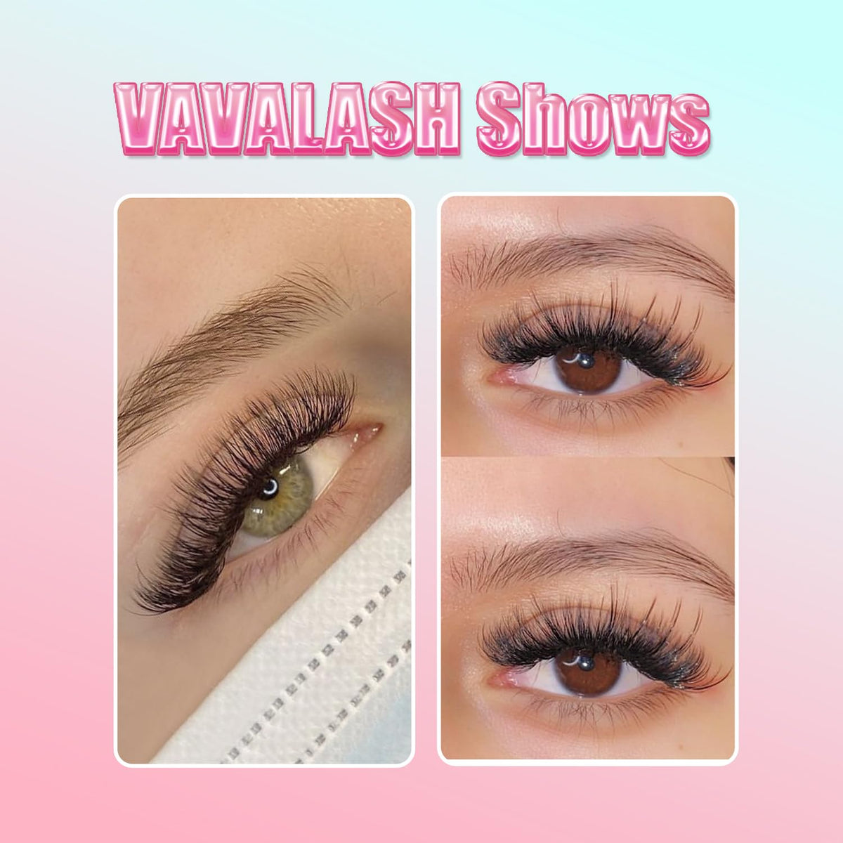 VAVALASH Premade Volume Fans Lash Extensions, Middle Stem Pre Made Russian Volume Lash Fans, 8-15mm Length,5D-30D,0.03-0.07 C/D Curl Available (320 Fans-10D-0.05-D-8-15mm)