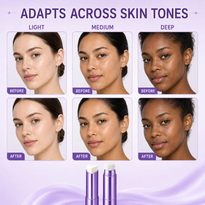 CWYRLTKA Color Changing Foundation Stick, 2-in-1 Hydrating Foundation