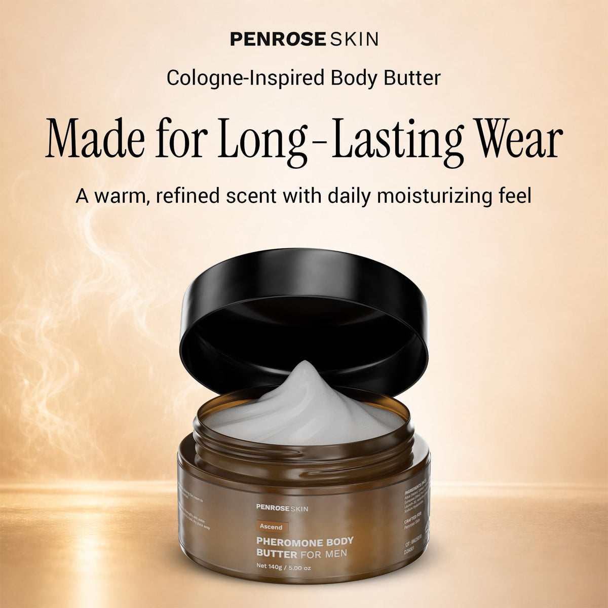 Penrose Skin - Ascend Hydrating Pheromone Body Butter for Men - 5 Oz