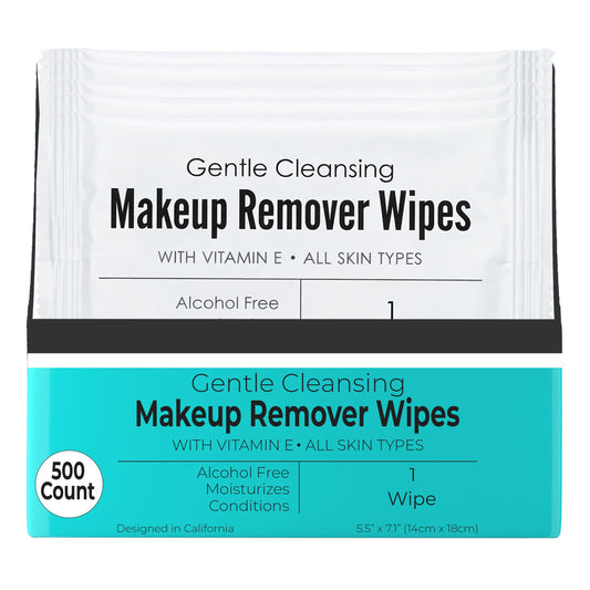World Amenities Individual Makeup Remover Wipes, 500 Individually Wrapped