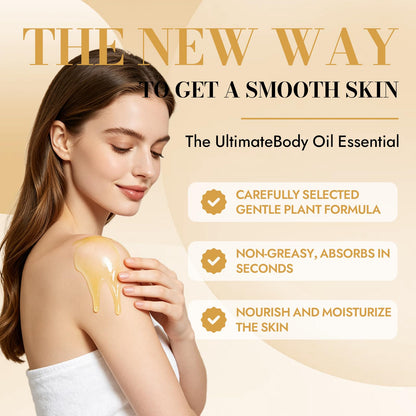 Evora Botanical Body Oil, Wakame Algae, Brazil Nut & Passionflower Seed Oils,Lightweight Firming Massage Oil for Smoother-Looking Skin, Non-Greasy HydratingBody Oil, 4 FI Oz