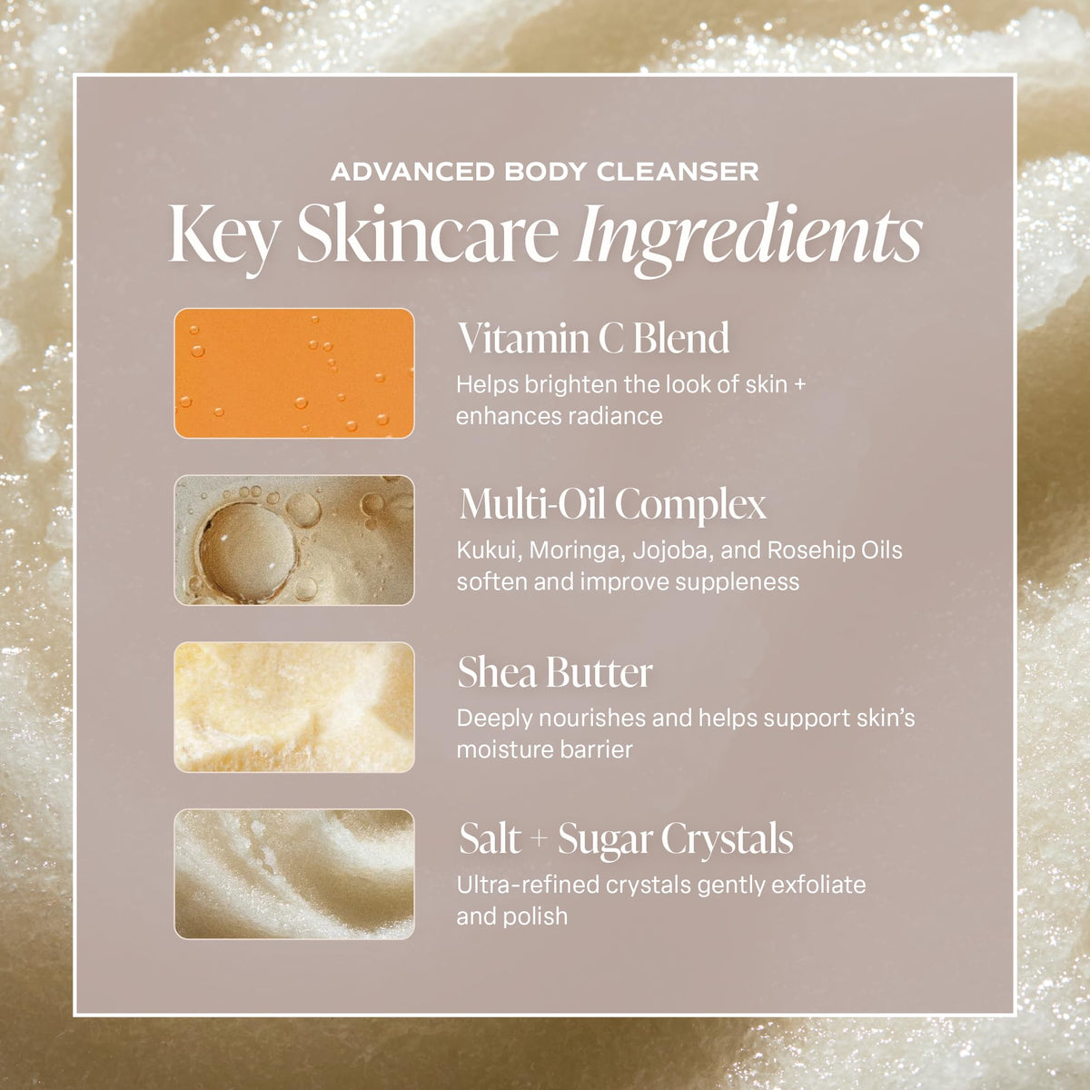Saltair Body Scrub | Salt Water Vanilla Exfoliating Polish | 1 Count