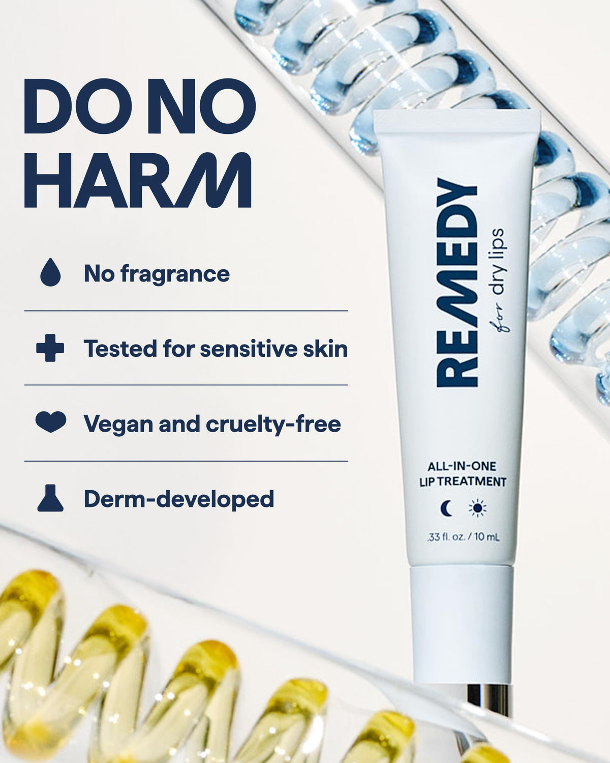 REMEDY for Dry Lips, All-In-One Hydrating Lip Treatment with Ceramides