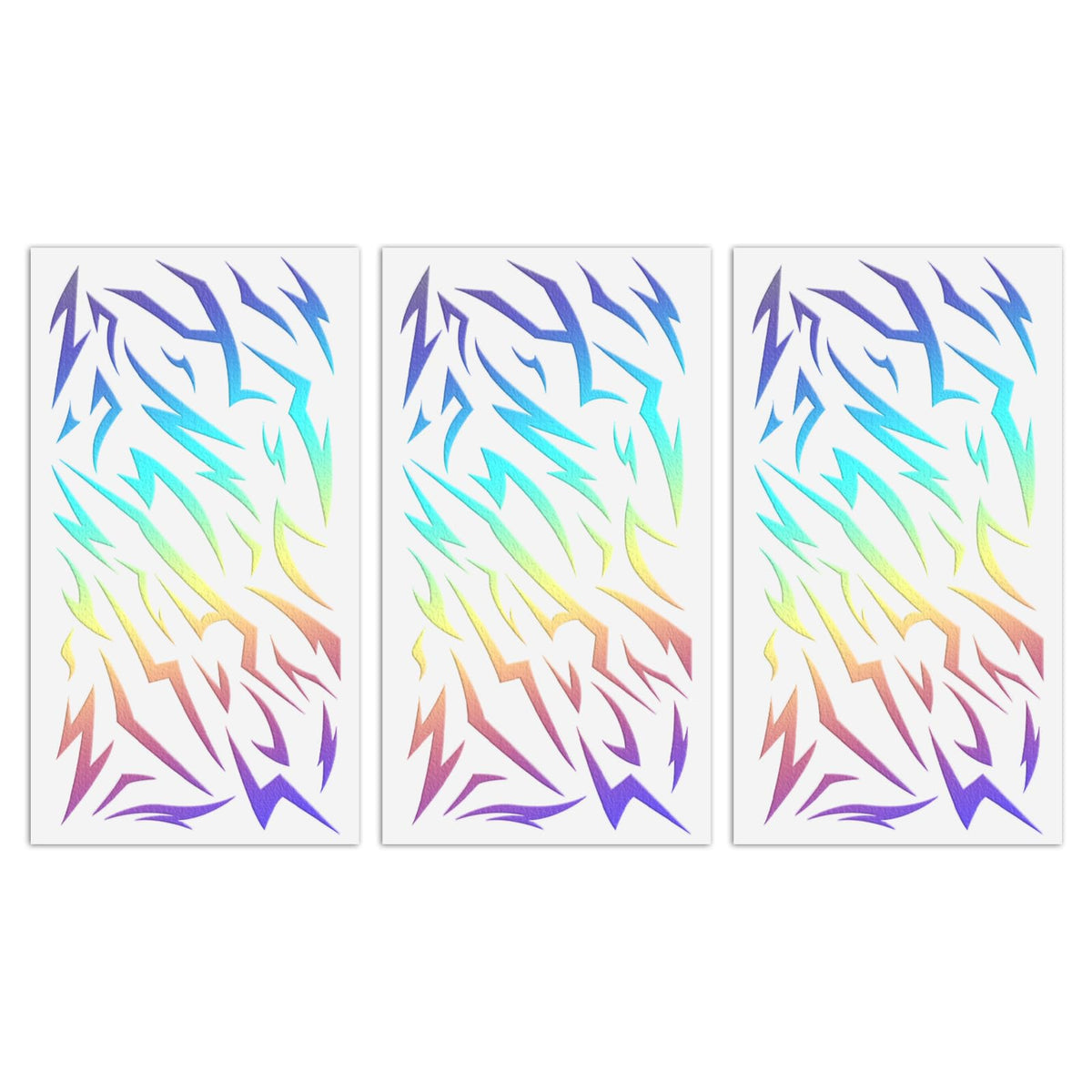 Fantasy Demon Mark Temporary Tattoos, 3 Sheets Waterproof Body Art Stickers for Kids & Adults, Party Favors & Birthday Decorations for Halloween, Cosplay, Festivals and Photo Shoots